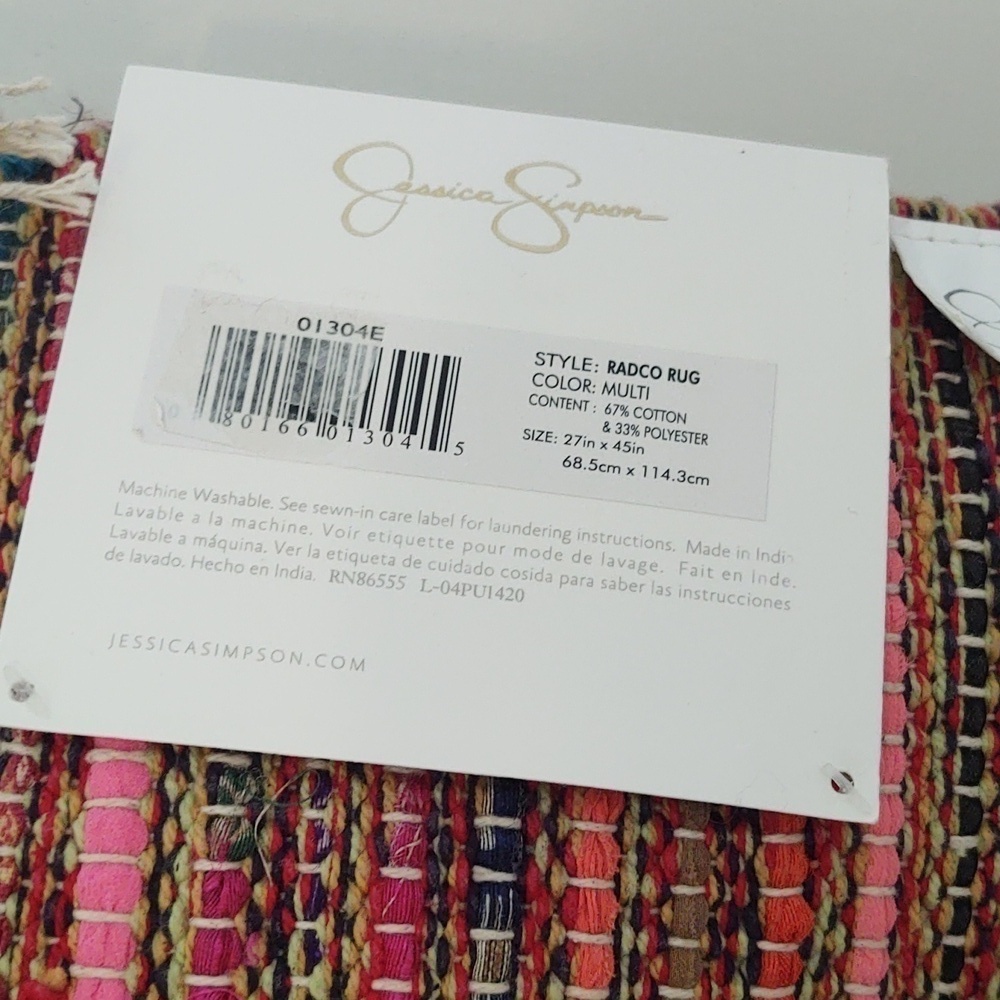 Jessica Simpson Decorative Fashion Rug Style Radco Rug NWT - Picture 7 of 7